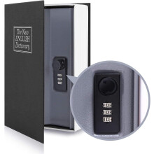 Book Safe with Combination Lock, Ohuhu Dictionary Diversion Money Box, Portable safe book, safe box for Home Office, Secret Hidden Box for Key Money