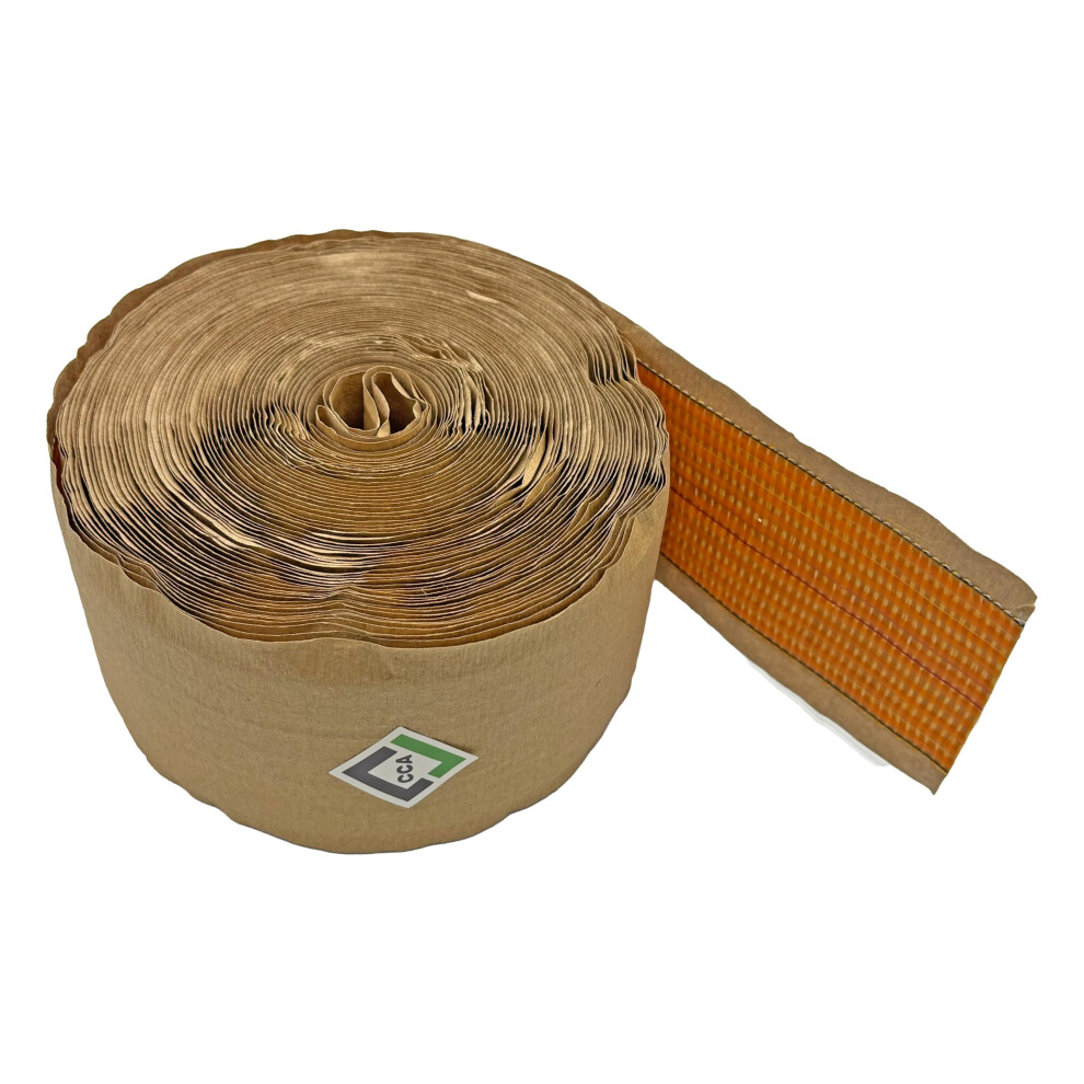 Cca Carpet Heat Seam Joining Tape - Heat Bond Hot Adhesive Super Seaming Red Stitch 20Mtr (66 Feet) Roll. 100Mm Wide, Secures Joins Using A Heat Seam 5051221736693