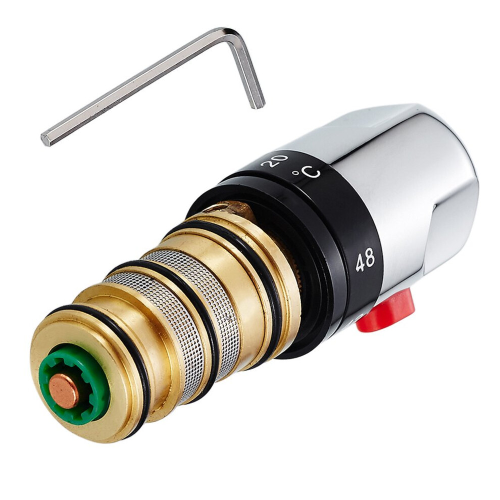 Littleduckling Thermostatic Bath Mixer Tap Shower Valve Handle Spare Repair Kit Cartridge Constant Temperature Control Brass 5051222381441