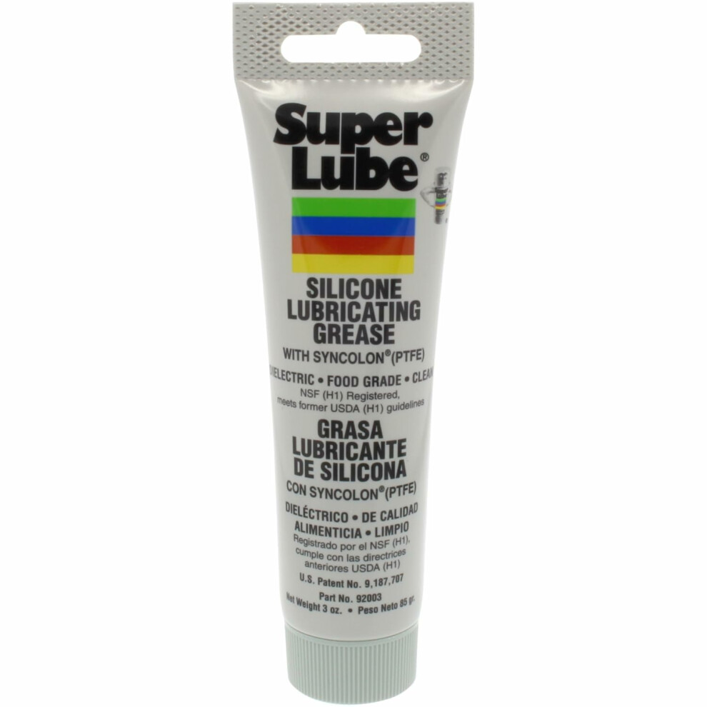 Super Lube 92003 Silicone Lubricating Grease with PTFE, 3 oz Tube, Translucent White-image-OPC-PR9HY9B-NEW
