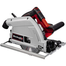 Einhell Plunge Saw TE-PS 165 (1200 W, Tool-Free Adjustment of Cutting Depth + Tilt Angle, High-Grade Carbide Saw Blade, Blade Lock)
