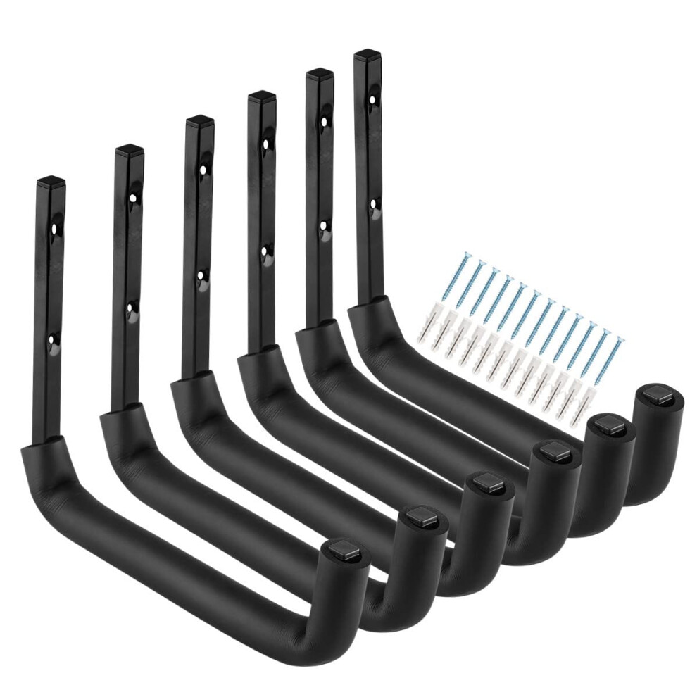 Garage Hooks, 25 Cm Heavy Duty Garage Storage Tool Hangers, Wall Mount Storage Hooks For Garden Tools, Ladders, Bikes, Bulky Items 5051221736273
