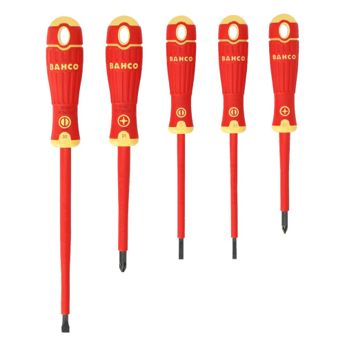 Bahco BAHCOFIT Insulated Screwdriver Set, 5 Piece 1