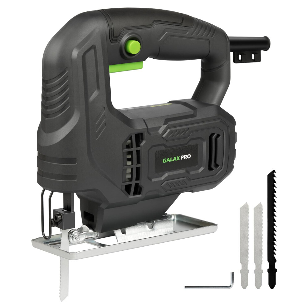 Photos - Power Saw GALAX PRO 400W Electric Jigsaw, 3000 SPM,?45? Bevel Cutting, Lock-on Button, Includes Blades for Wood and Metal