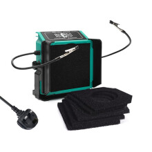 YIHUA 948DQ-I Solder Fume Extractor Fan Solder Smoke Absorber Remover Tiltable Angle with Helping Hands 6 Extra Fan Filters for Soldering Wood Burning