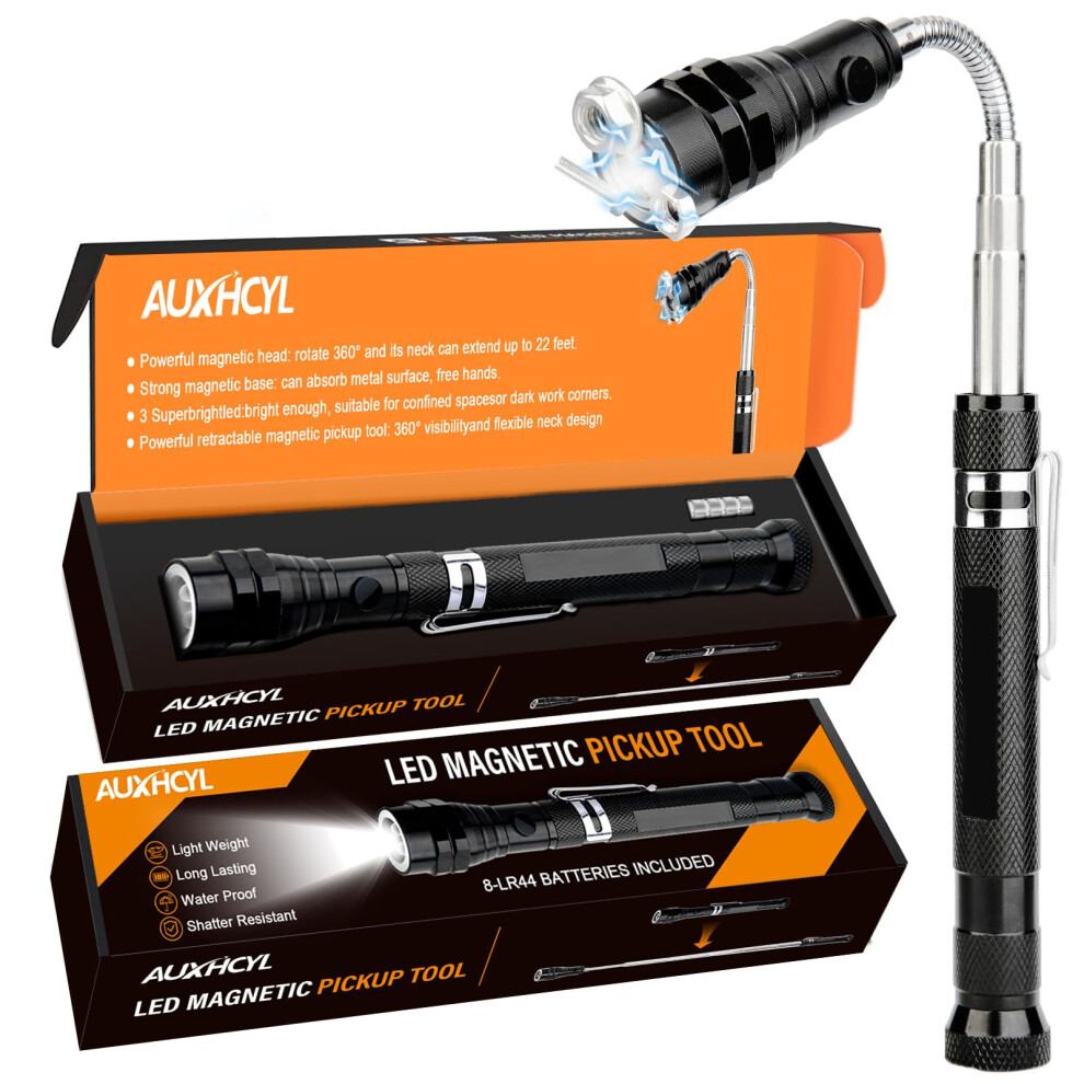 Auxhcyl Gifts For Men, Led Telescopic Magnetic Pickup Tool Christmas Gifts For Dad, Technology Gadgets Gifts For Mens Who Have Everything, Dad 5051221736204