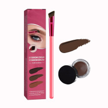 Eyebrow Brush Set for Precise Shaping and Smooth Eyeshadow Blending, Dark Brown, 1 Count