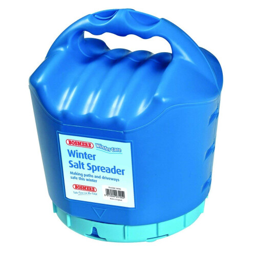 Bosmere Winter Care Plastic Salt Spreader, 5kg Capacity, Blue W105