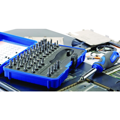 Draper Draper 45 Piece Security Screwdriver Set | Magnetic Precision Driver Kit | 25mm 1/4" Bits | Soft Grip Hand Tools Set | Heavy- Duty Storage Case | 2