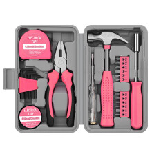 24pc Pink Tool Kit for Women ? Small Tool Box with Tools Included, Mini Tool Kit Set with Hand Tools like Screwdriver Set & Hammer, Portable Toolbox