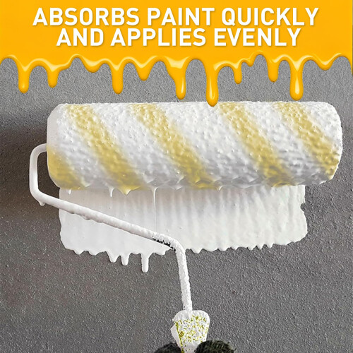 2M+-Paint Roller,Paint Rollers with Extended and Removable Handles?extendable Paint Roller+Thickened Rod Paint Roller Extension Pole, Mural Brush for 1