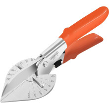 TOWOT Sharp Multi Angle Miter Shear Cutter,Adjustable at 45 to 135 Degree with Safety Lock Hand Tools for Cutting Plastic, PVC and Molding Trim