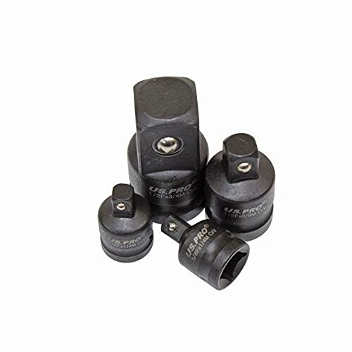 us pro US PRO Tools Impact Socket Adaptor Set 1/4" 3/8" 1/2" 3/4" Drive Step up/Down Reducer 3505 1