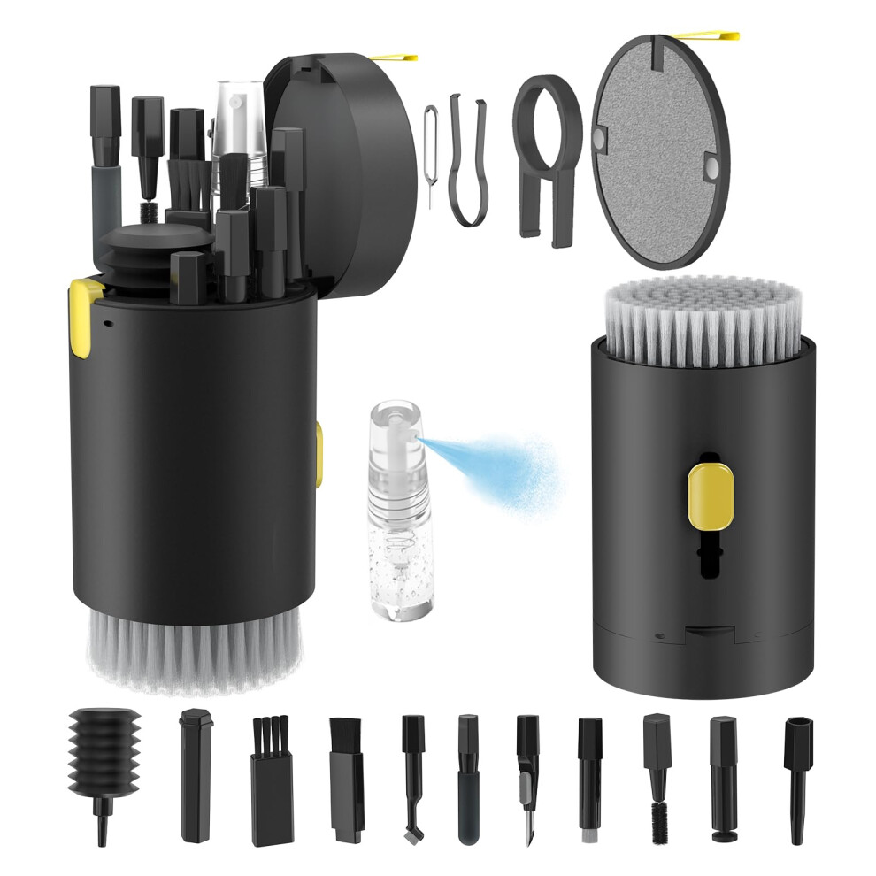 Tounee Keyboard Cleaner Kit, Electronics Cleaning Kit With Retractable Big Brush, Portable, 20 In 1 Multi-Tool Kit For Phones, Tablet, Computer, Pc 5051221741673