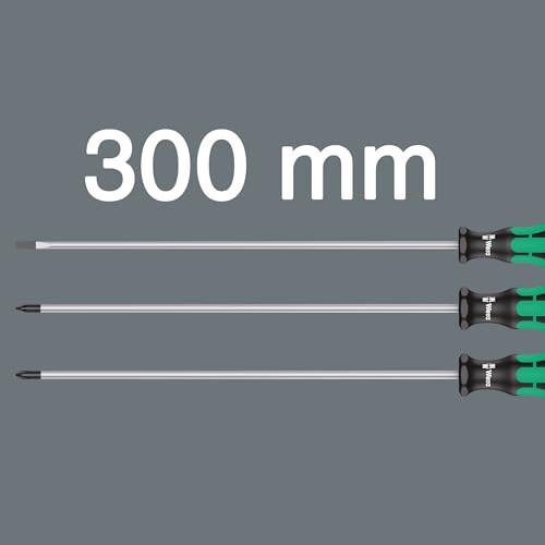 Wera Wera 335/350/355/3 Kraftform Plus Extra-Long Screwdriver set, PH/PZ/SL, 3pc, 05347735002, Multi-colour 2
