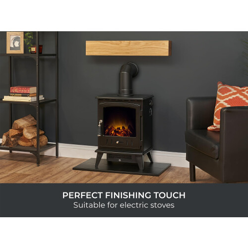 Adam Adam Angled Decorative Stove Pipe in Black 2
