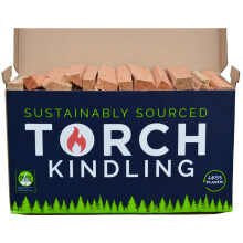 Torch Kindling - Kiln Dried Natural Firelighters for Woodburning Stove Open Fire BBQ Pizza Oven Fireplace Chimenea Barbecue Firepit - 2.5kg Firewood