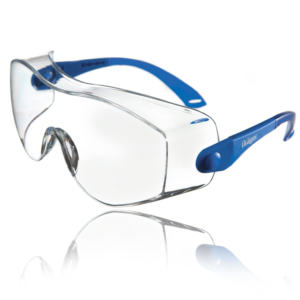Dr?Ger Safety Glasses X-Pect 8120 Anti-Scratch Over-Glasses, Ideal Safety Goggles For Diy Users, Construction Workers, Laboratory Technicians, 5051221747675