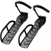 BERHICHAD Bicycle Holders Home Storage Rack Wall Mounted Hanger Hook 2 PCS (Black)