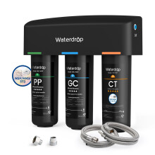 Waterdrop TSA Under Sink Water Filter System, 3-Stage High Capacity Water Filtration System, NSF/ANSI 42 Certified,Reduce PFAS, PFOA/PFOS, Reduce