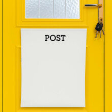 Post Catcher for Letterboxes [White ] No Tools or Screws Needed ? Dog Proof Letter Box Mail Catcher Bag (White)