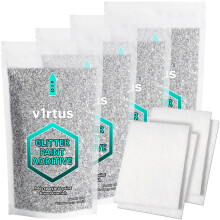 Silver Glitter Paint Additive 400g with 4X Buffing Pads | Additive for Glitter Paint Walls, Add to Interior & Exterior Paint, Emulsion, Varnish |