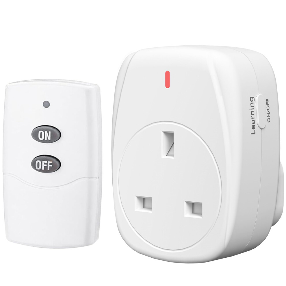 13A/3120W Remote Control Plug Sockets,Hbn Wireless Remotely Control Switch Socket For Household Appliances,Wireless Light Switch With 30M/100Ft 5051221747583