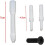 Dual Flush Push Button Threaded Push Rods Short Body D2D Chrome Compatible with AH0001800R 4