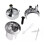 Dual Flush Push Button Threaded Push Rods Short Body D2D Chrome Compatible with AH0001800R 2
