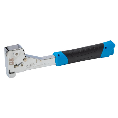 OX Pro Heavy-Duty Hammer Tacker, Uses Flat Wire 6-14mm Staples 2