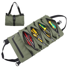 BAQRAXIA Tool Bag, Roll Up Small Tools Box Storage, Heavy Duty Tool Organizer, Tool Gifts for Men Dad Husband Boyfriend Grandpa, Gifts for Birthday