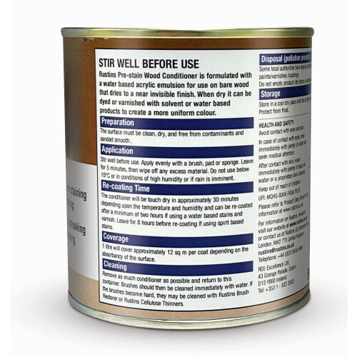 Rustins Rustins Pre Stain Wood Conditioner 500ml 1