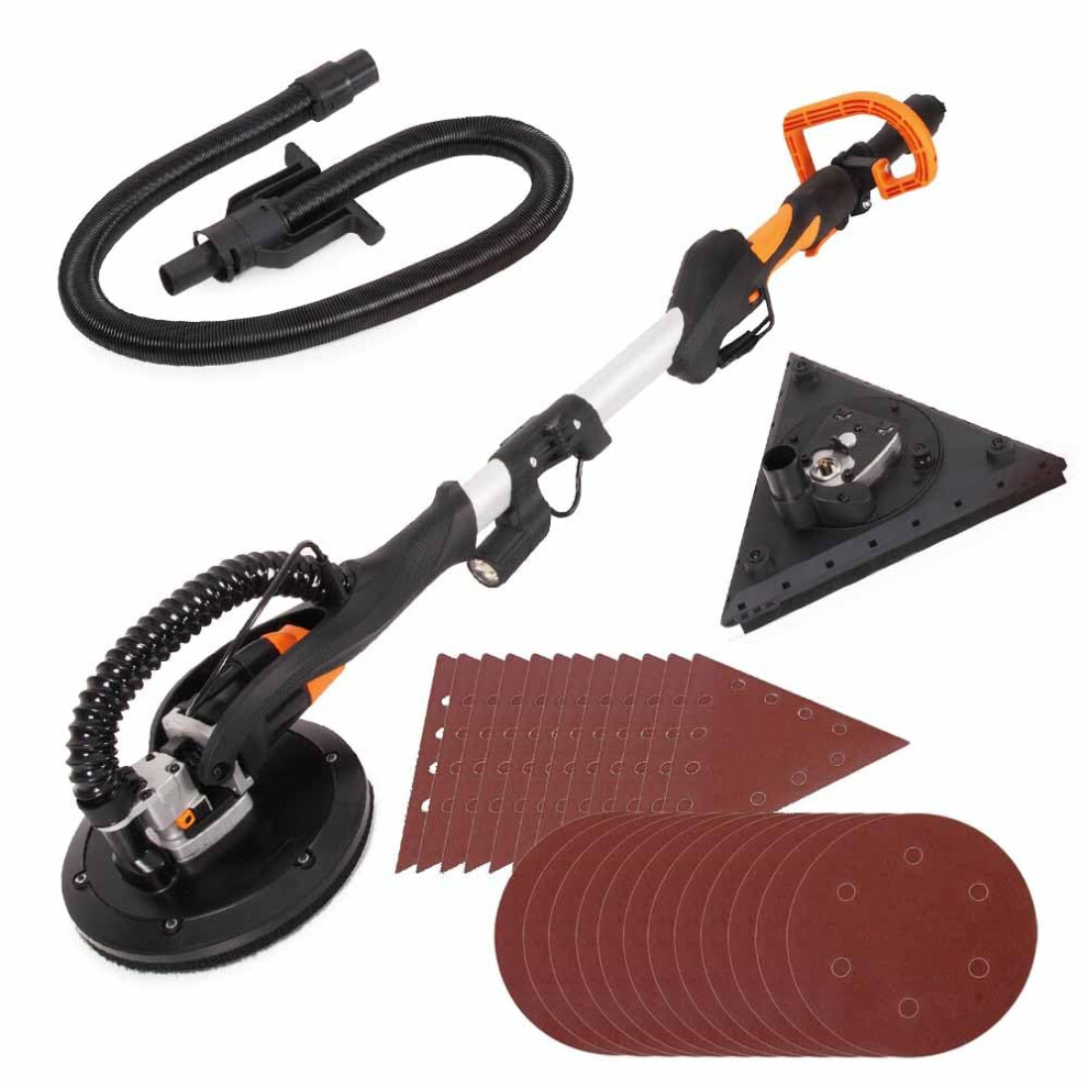 Evolution Power Tools R225dws-T, Telescopic Drywall Sander With Dual Heads, Wall Sander, Ceiling With Pole, Dustless, Floor, Electric, Ceiling, With 5051222382653