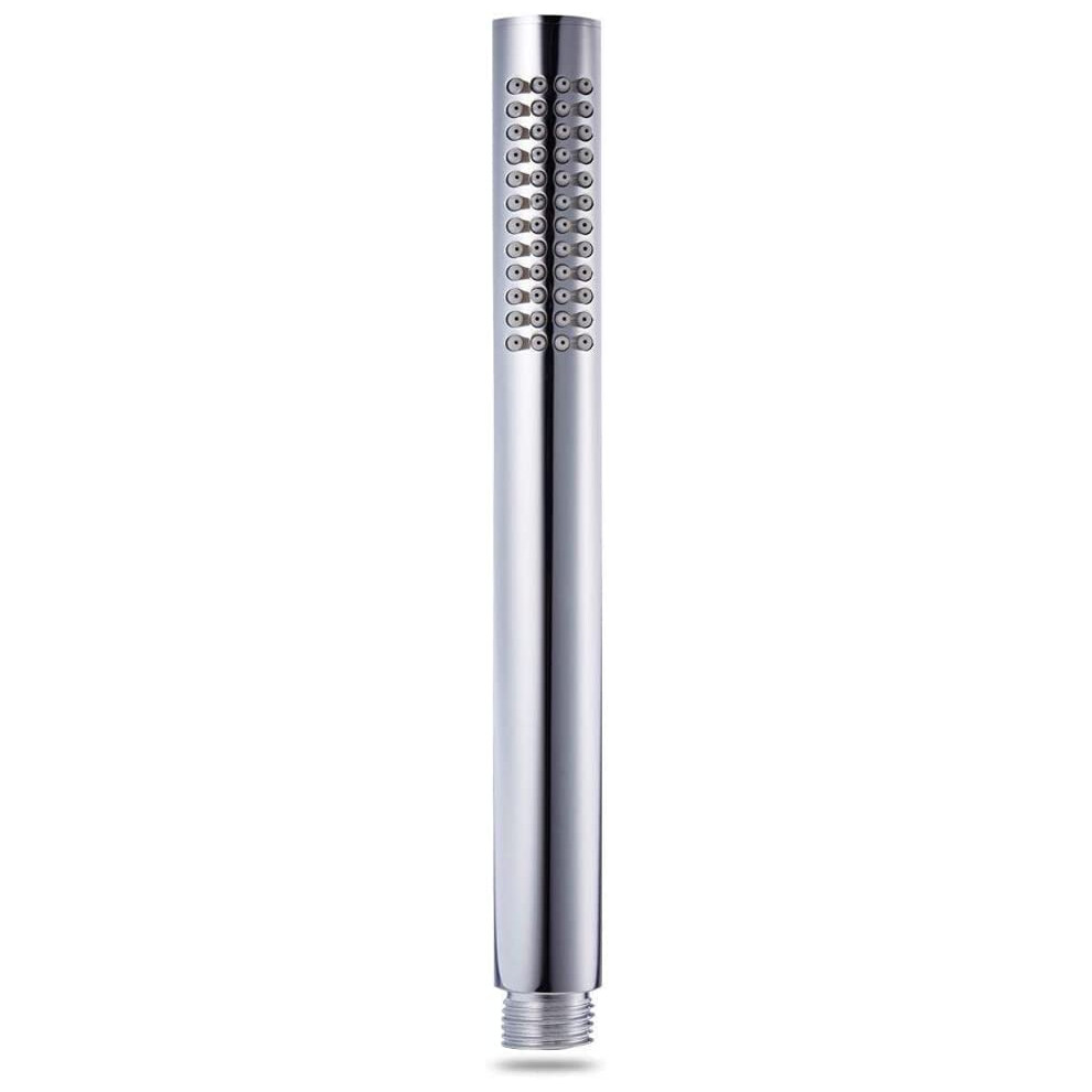 High Pressure Brass Handheld Shower Head Water Saving Shower Head With Easy-Cleaning Rubber Nozzles Single Function Chrome Fnished 5051221755434