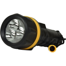 RT5149 Heavy Duty LED Rubber Torch Weather Resistant Powered by 2 x D Type All Batteries Included Vellcom [Energy Class A+]