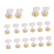 Toe Separators 16 Pcs Soft Rubber Pedicure Toe Spacers Smudge Reusable Nail Polish Tools