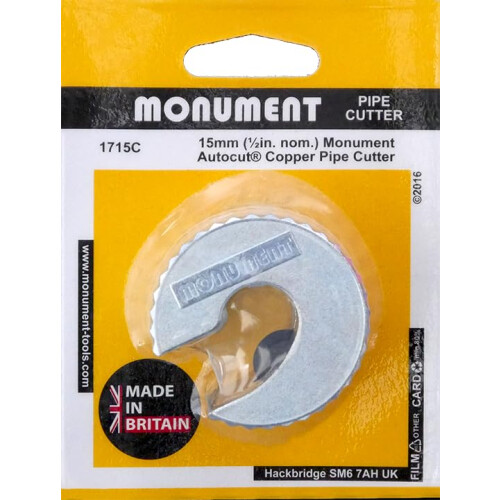 Monument Tools Autocut? Copper Pipe Cutter - 1715C 15mm 1