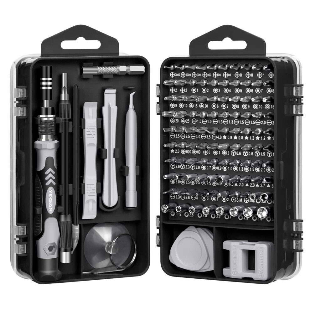 Yinsan 120-In-1 Magnetic Precision Screwdriver Set, Small Electronics Repair Tool Kit For Iphone, Laptop, Ps5, Xbox, Nintendo Switch, Macbook,