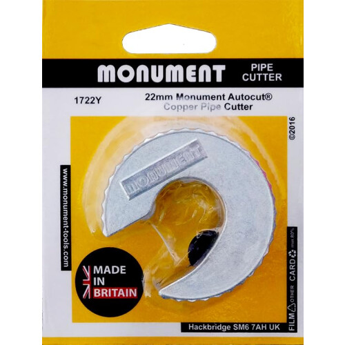Monument Tools Autocut? Copper Pipe Cutter - 1722Y 22mm 2