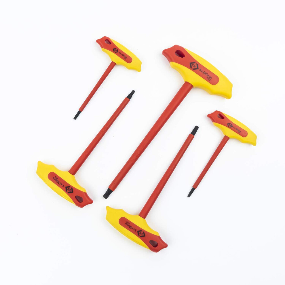 C.k T4422 Insulated T-Handle Hex Key Set, 5-Pcs 5051221752730