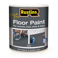 RUSTINS Quick Dry Floor Paint Grey 1ltr