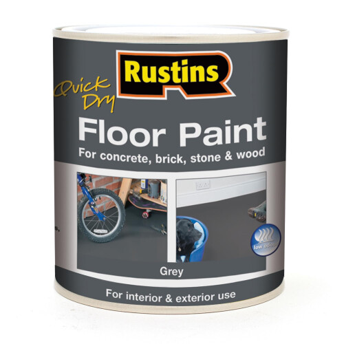 Rustins RUSTINS Quick Dry Floor Paint Grey 1ltr