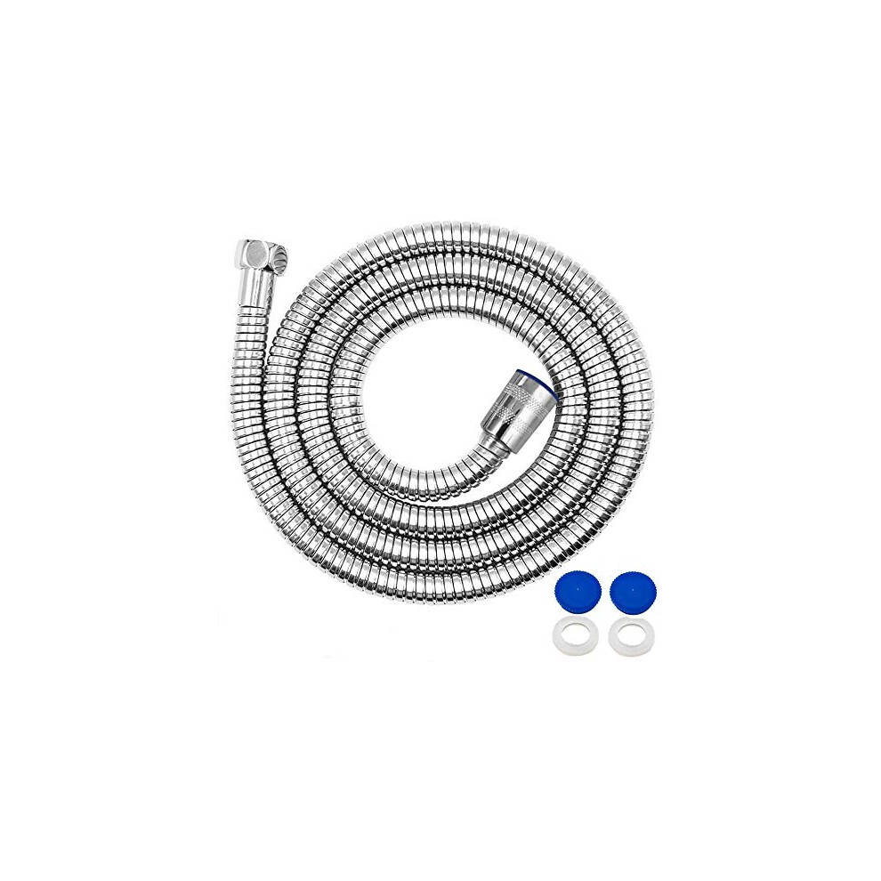 Shower Hose 2M Extra Long Shower Hose Chrome Replacement Metal Shower Pipe Cable 79 Inchs 5051222385272