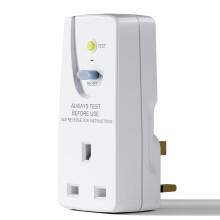EXNICEXI RCD Plug Safety RCD Adaptor UK Leakage Protection Home Circuit Breaker (30mA 240V AC, 13A 50HZ IEC61540) for Household Appliances and Power
