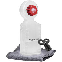 WEIDEBACH? Radiator Vent Key with Collection Container (140ml), Radiator Ventilator including Microfiber Cloth & Mini Vent Key for tight spaces,