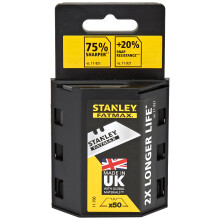 Stanley Fatmax 4-11-700 Knife Blade, Silver, Set of 50 Piece