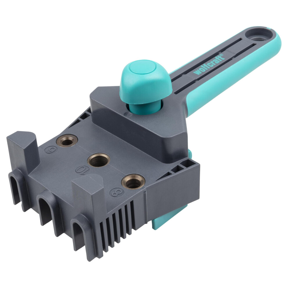 Wolfcraft Dowelmaster ? Dowel Gauge For Wood Joints I 4640000 I Drill Gauge For Perfect Corner, T-Butt And Edge-To-Edge Joints In Boards/Wood