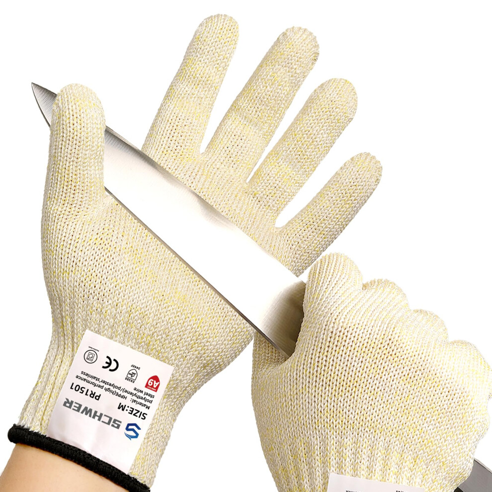 Schwer Slicepro Level 9 Cut Resistant Gloves Pr1501, Food Grade Reliable Cutting Gloves, Mandoline Gloves For Kitchen Meat Cutting, Oyster Shucking, 5051221757858