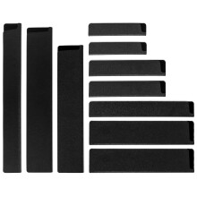 QWORK? Set of 10 Knife Edge Guards, Knife Sheath Sleeves, Universal Blade Cover Protector Made of ABS Plastic
