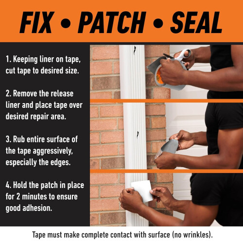 Gorilla Gorilla Waterproof Patch & Seal Tape White 3m 2